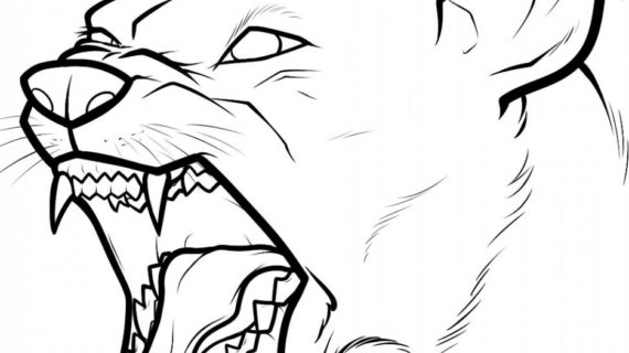 570x320 Drawing Of A Dog How To Draw A Sitting Dog Draw A Dog Sitting Step