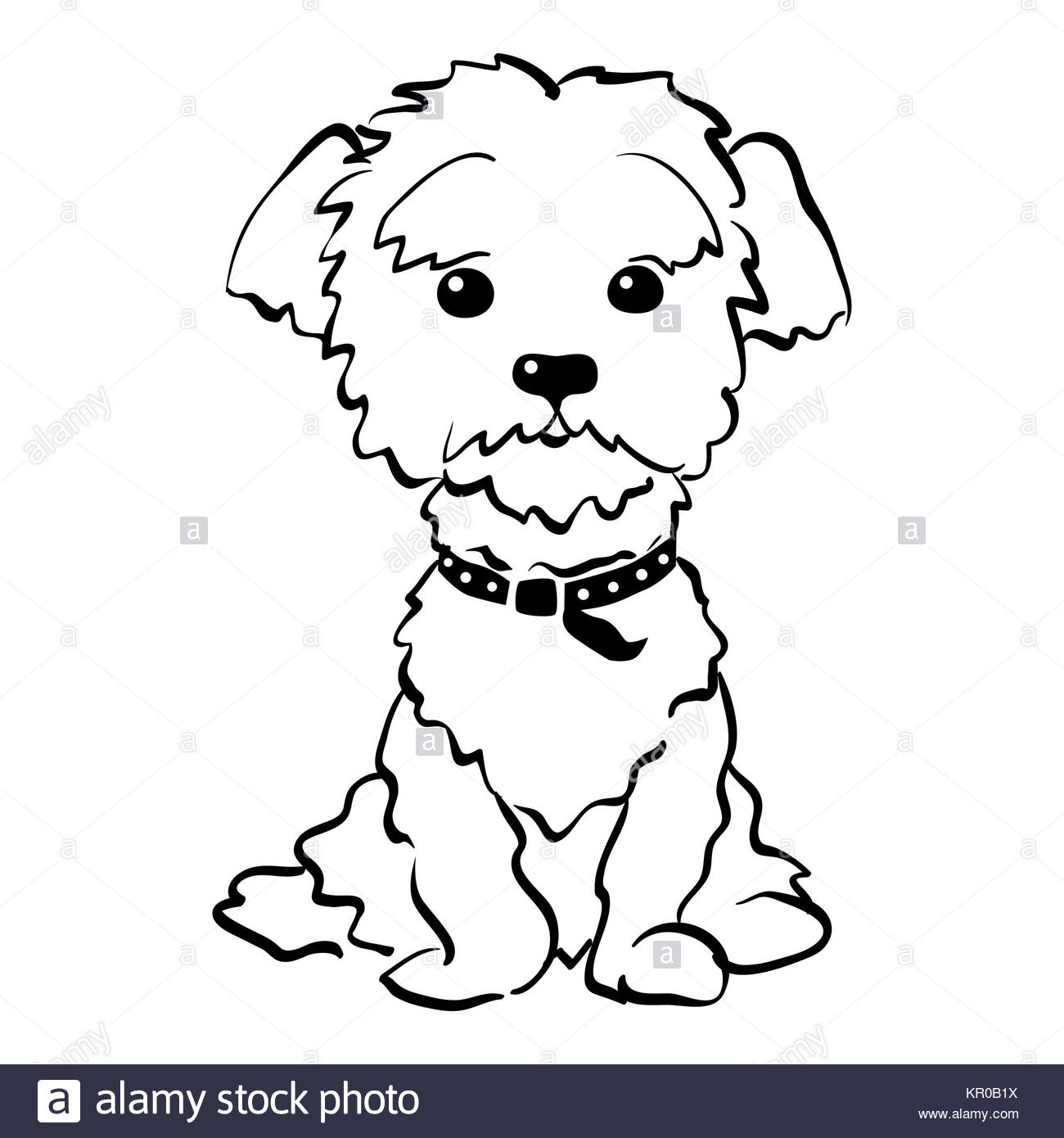 1300x1390 Cartoon Sitting Dog Collar Pet Stock Photos Amp Cartoon Sitting Dog