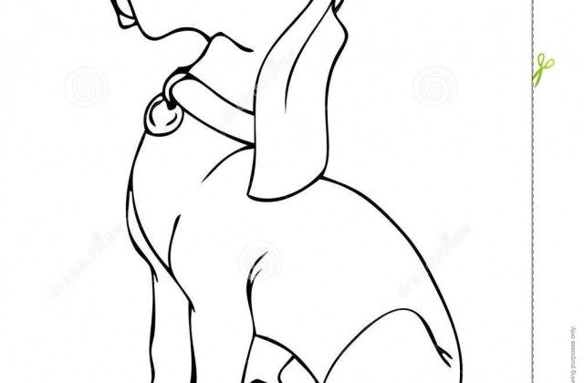 640x420 Sitting Dog Drawing