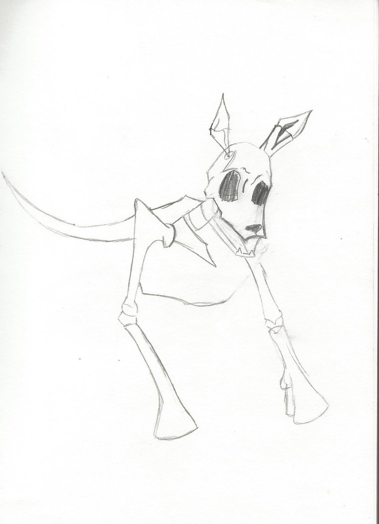 761x1051 Dog Skeleton Drawing (Wip) By Louder1sha