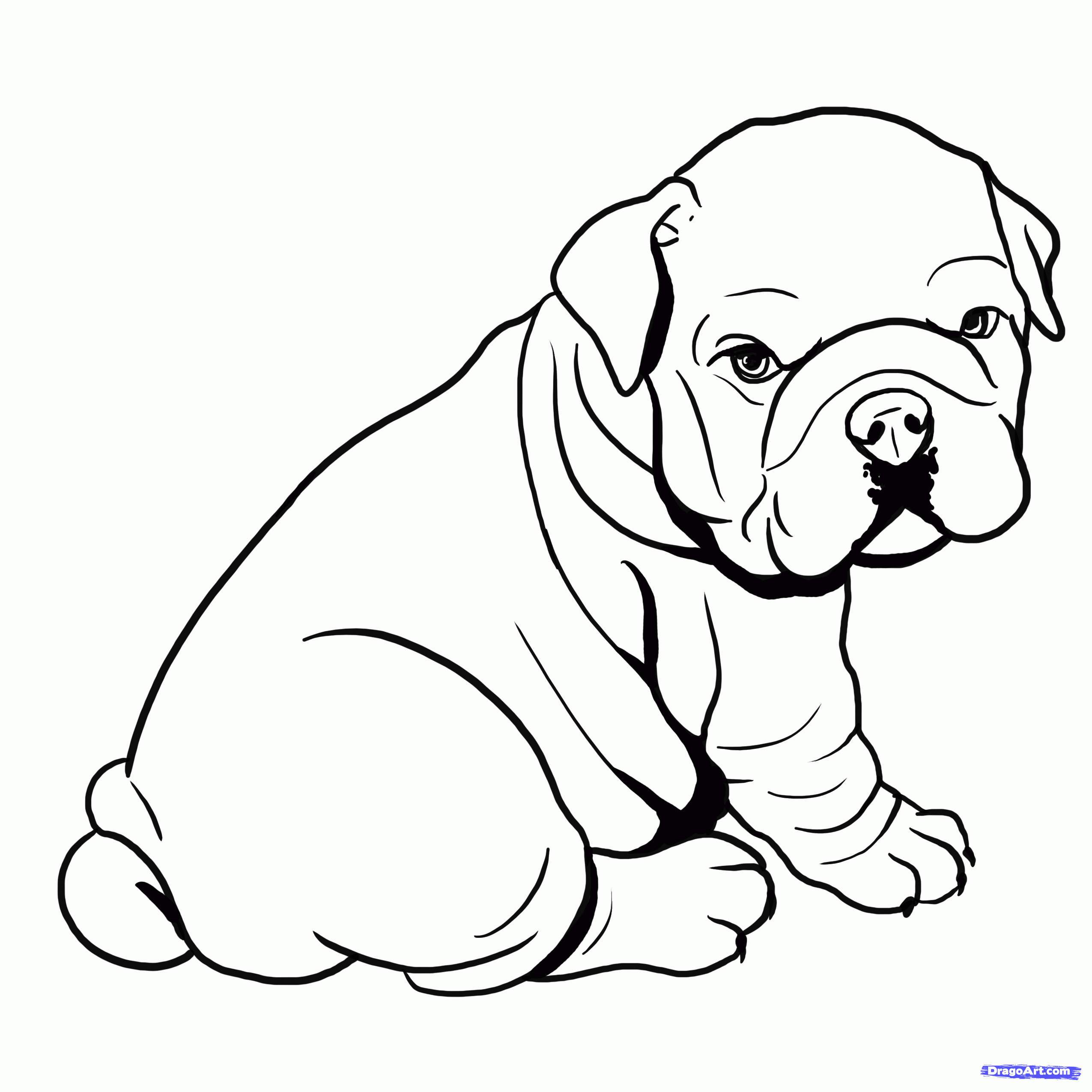 2550x2550 Puppy Clipart Drawn