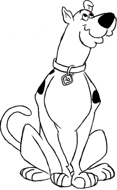 375x609 How To Draw Scooby Doo