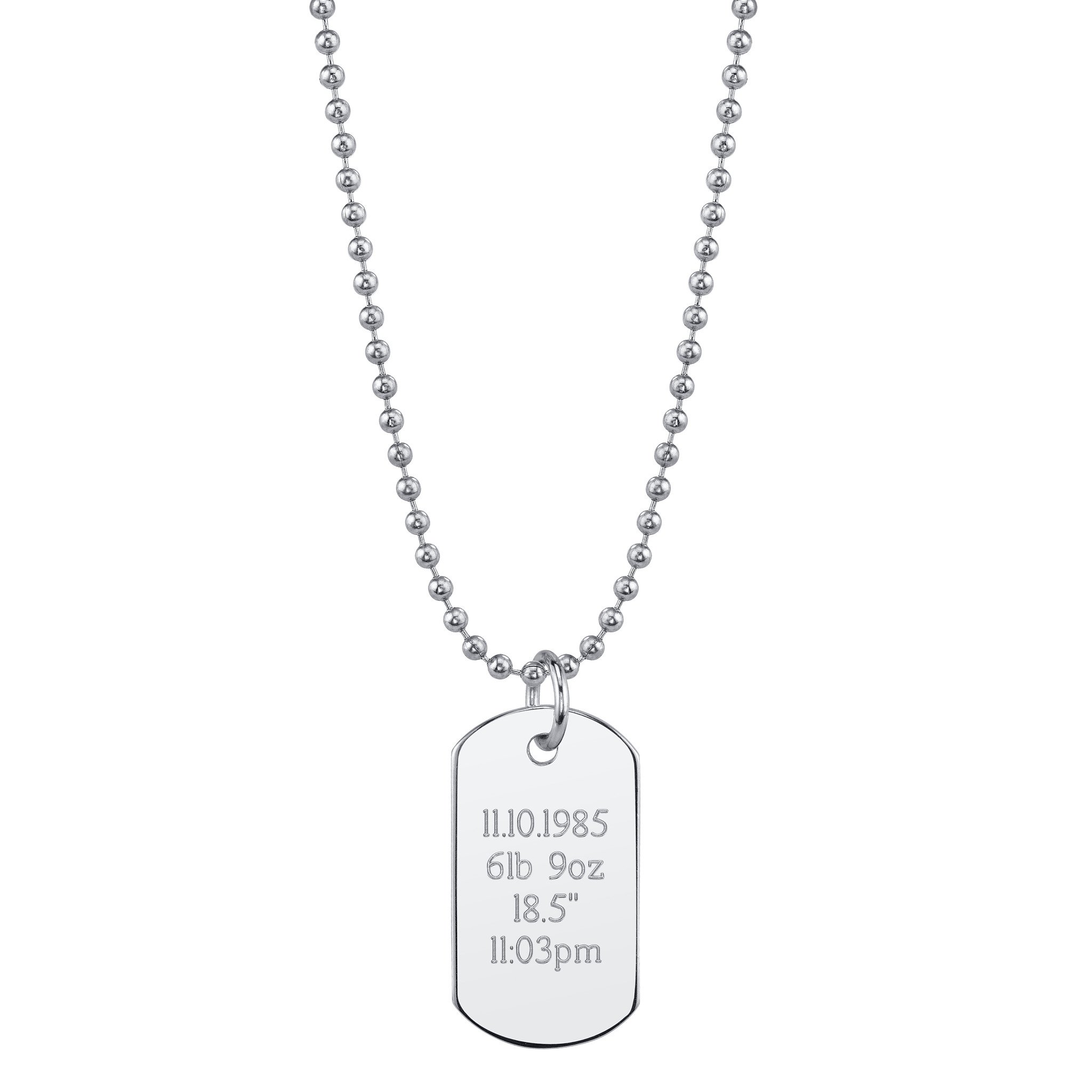 2048x2048 Mini Dog Tag Necklace Pink Amp Blue Co.