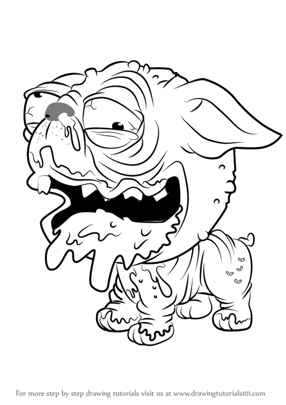 565x800 Learn How To Draw Puggly From The Ugglys Pet Shop (The Ugglys Pet