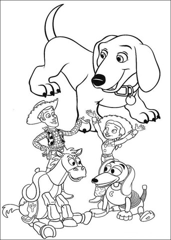 343x480 Toys And A Dog Coloring Page Free Printable Coloring Pages