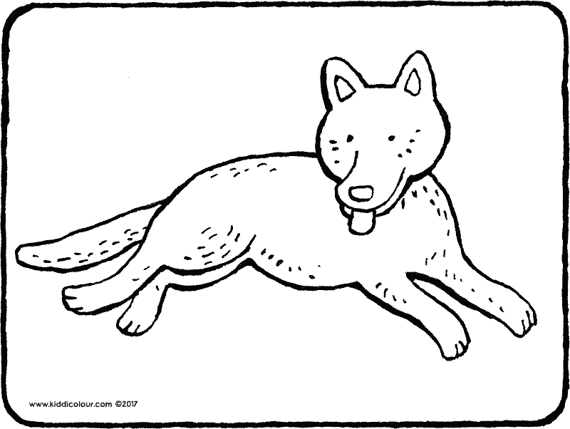 800x602 Dog Colouring Pages