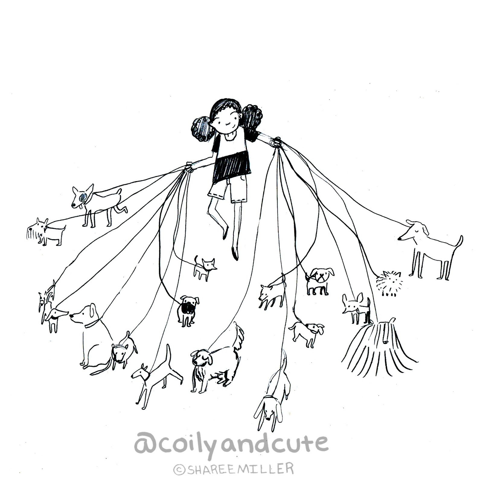 1600x1600 Coily And Cute Dog Walker