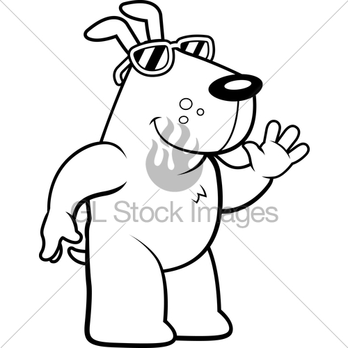 500x500 Cartoon Dog Sunglasses Gl Stock Images
