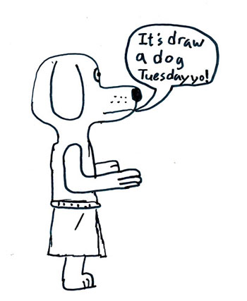 350x427 Draw A Dog Tuesday!