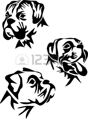 334x450 2,701 Boxer Dog Stock Vector Illustration And Royalty Free Boxer