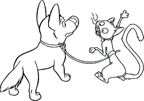 476x333 Dog And Cat Coloring Pages Bolt Penny Dog Cat Coloring Pages Dog