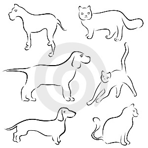 300x300 Line Drawings Of Dogs Collection
