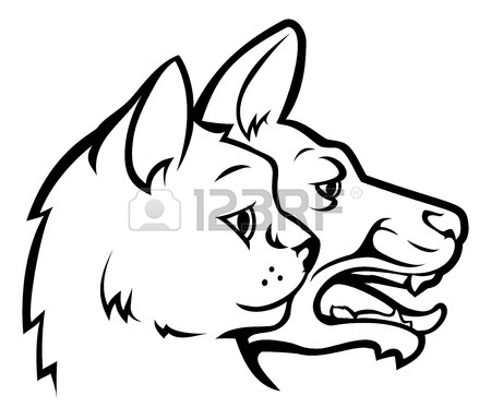 450x384 Pet Dog And Cat Faces Or Heads In Profile Icon Design Element