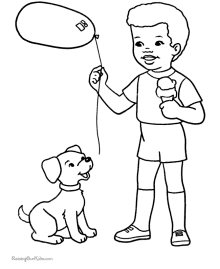 220x269 Dog Coloring Pages