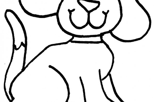 640x420 Tag For Drawing Of Dog For Kids Pictxeer Dog Drawings For Kids