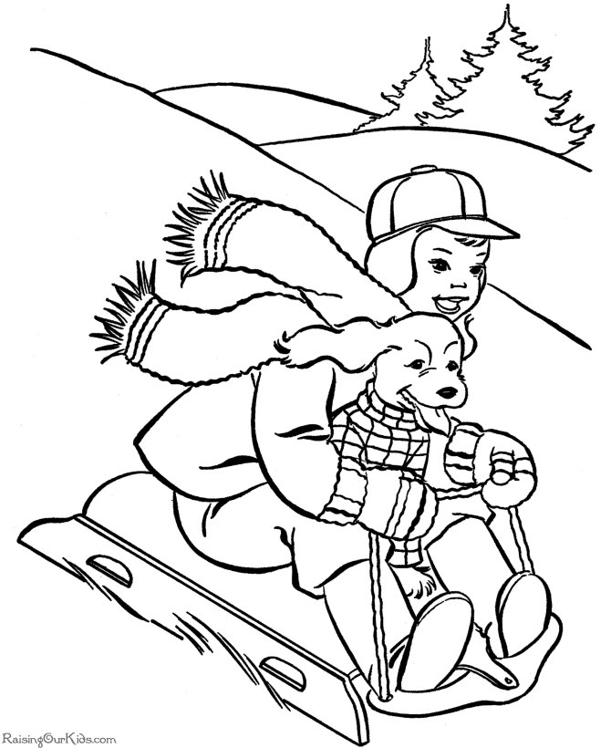 670x820 Dog Sled Coloring Pages Coloring Page For Kids