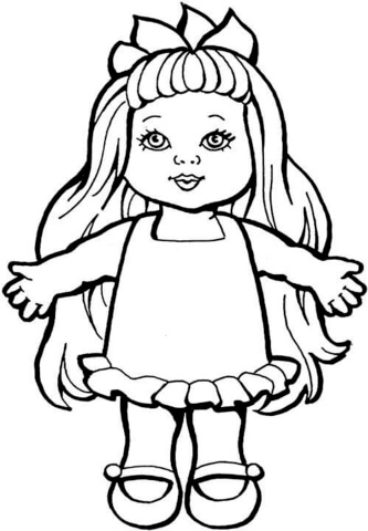 333x480 Doll Coloring Page Free Printable Coloring Pages