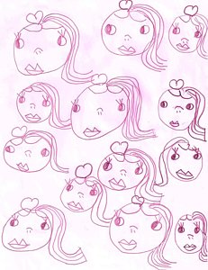 231x300 Doll Face Drawings