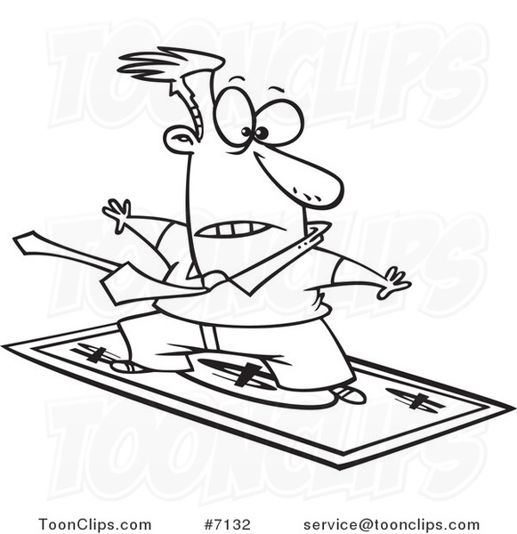 581x600 Cartoon Black And White Line Drawing Of A Rich Business Man