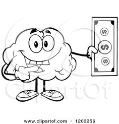 236x246 Dollar Bill Wearing Boxing Gloves. Vector Collection Set Cartoon