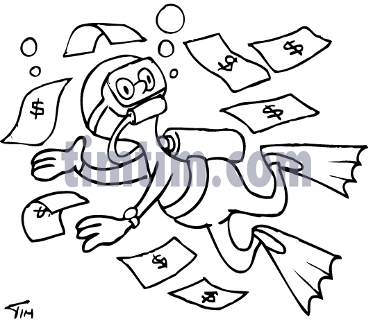 537x470 Free Drawing Of Swimming In Money Bw From The Category Computers