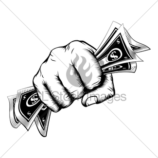 325x325 Hand Holding Money Drawing Gl Stock Images