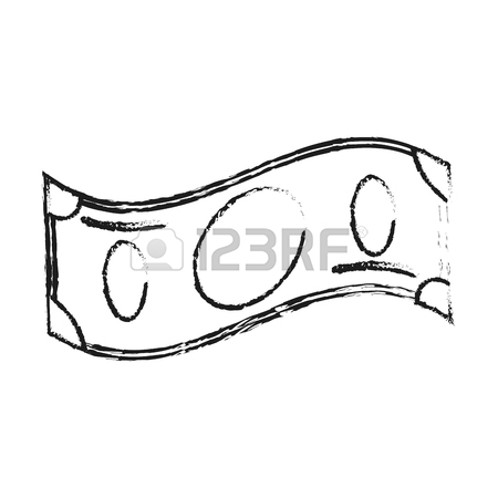 450x450 Red Silhouette Shading Cartoon Bill Currency Dollar Vector