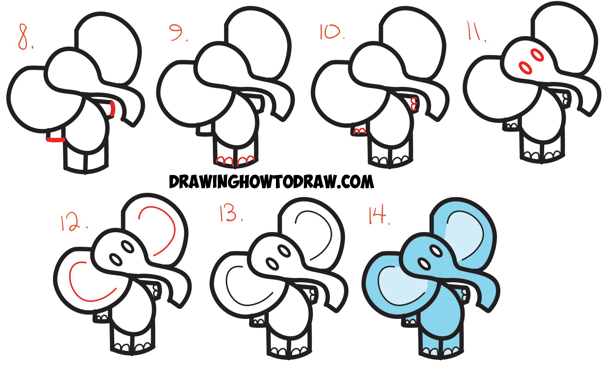 2000x1207 Easy Cartoon Drawings For Beginners Step By