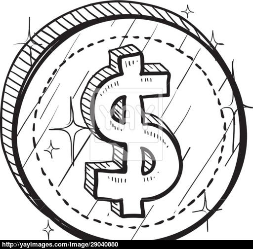 512x505 Dollar Sign Vector Sketch Vector