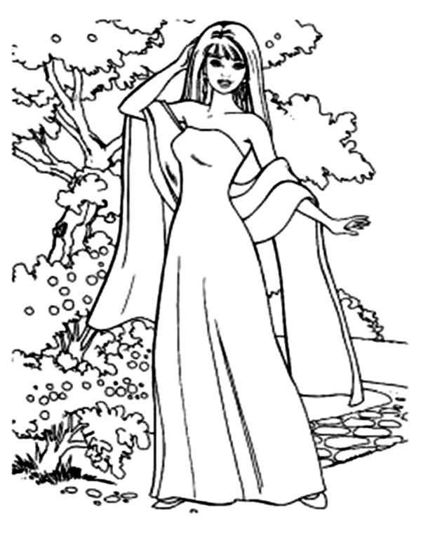 600x777 How To Draw Barbie Doll Coloring Page Coloring Sun