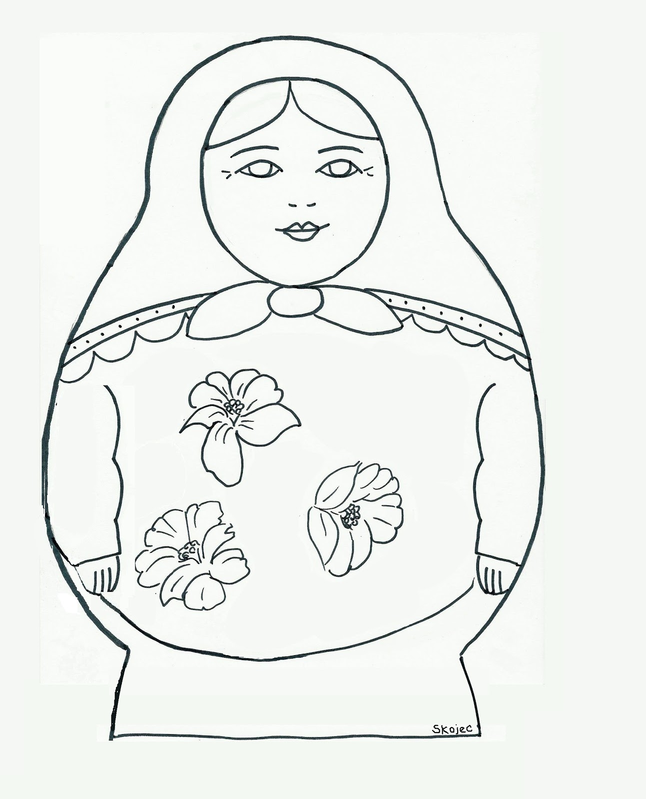 1293x1600 Russian Dolls Matryoshka Art Class Ideas