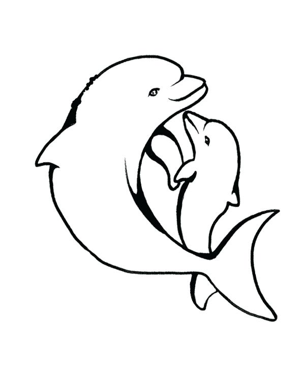 600x716 Dolphin Coloring Pages Printable Dolphin Coloring Page Online Cute