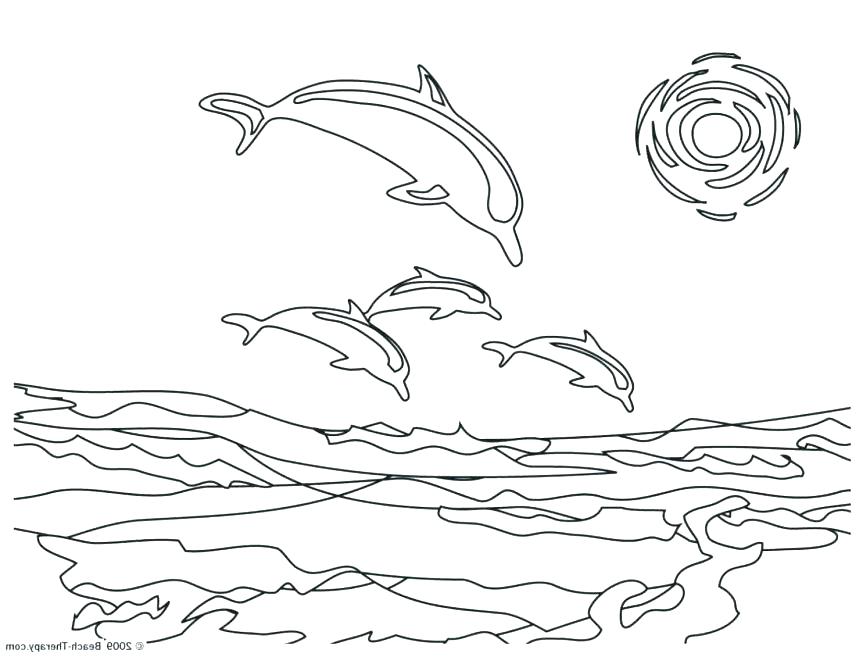 863x657 Printable Dolphin Coloring Pages Color Pages To Print Out Coloring