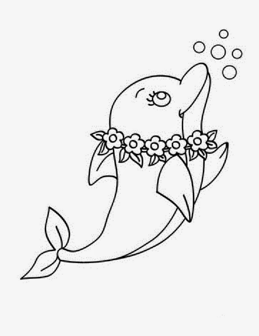 907x1175 Cute Dolphin Jump Colour Drawing Hd Wallpaper Books