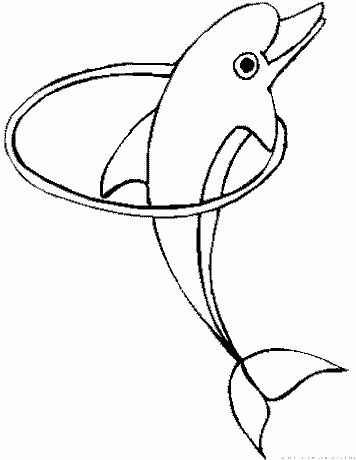 720x930 Dolphin Coloring Pages