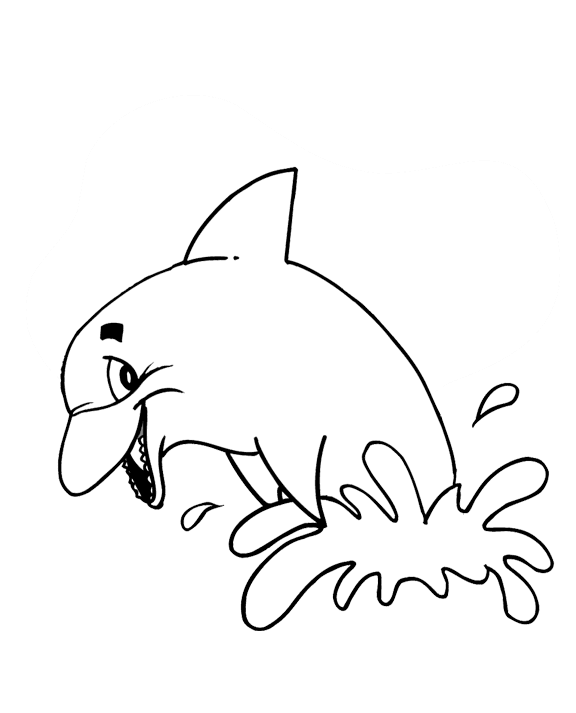 576x713 Innovative Coloring Pages Of Dolphins Best Col