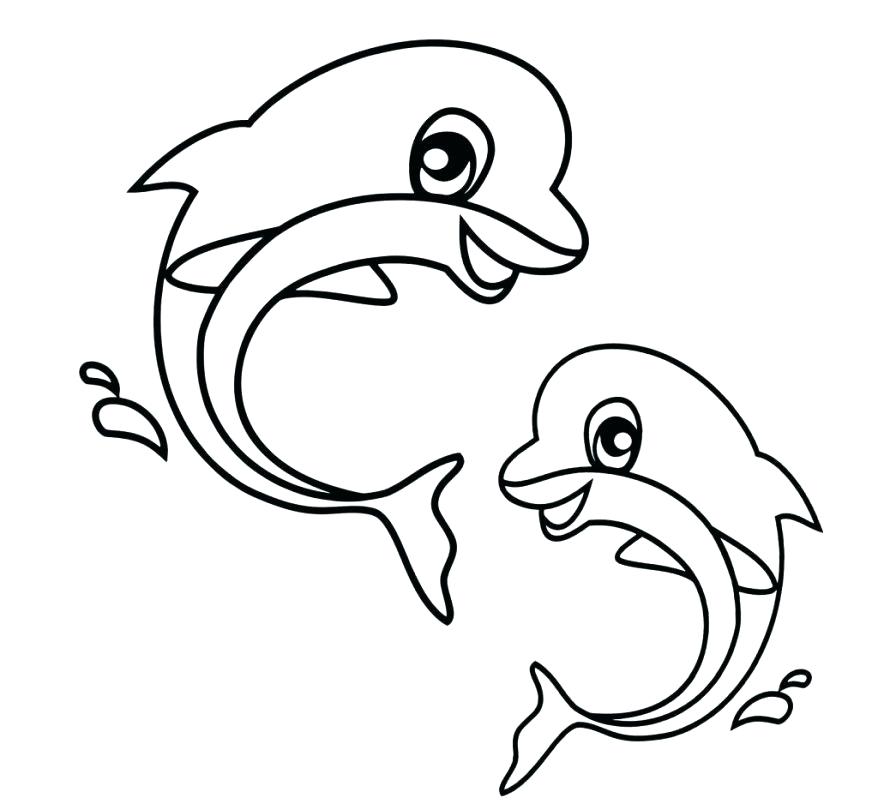 878x804 Cute Dolphin Coloring Pages Best Cute Dolphin Coloring Pages