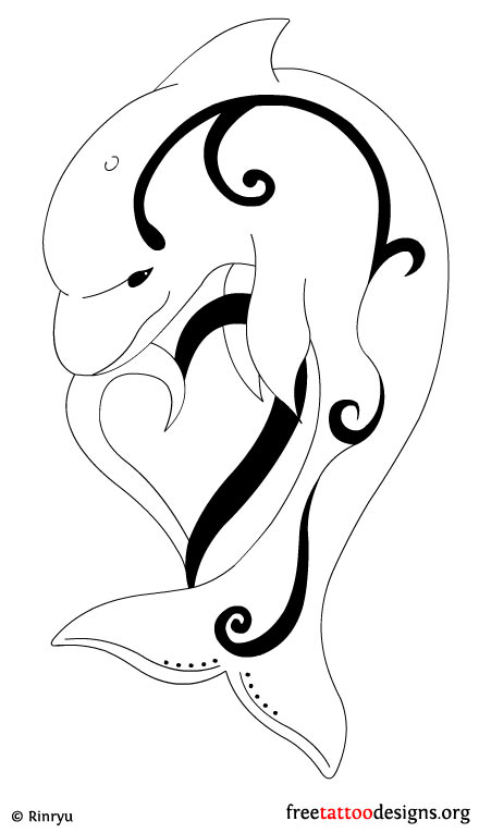 440x765 35 Dolphin Tattoos And Tattoo Designs