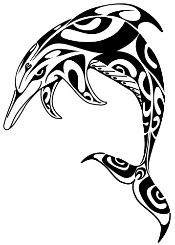 Dolphin Tattoo Drawing