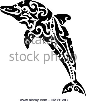 300x358 Dolphin Tattoo Design Stock Vector Art Amp Illustration, Vector
