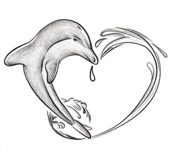 736x629 10 Cute Dolphin Tattoo Designs And Ideas