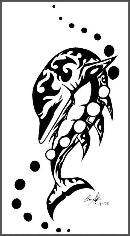 435x791 Tattoos Art Blog Best Tribal Dolphin Tattoo Designs