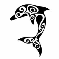 200x200 Tribal Dolphin Tattoo Tattoos Tribal Dolphin