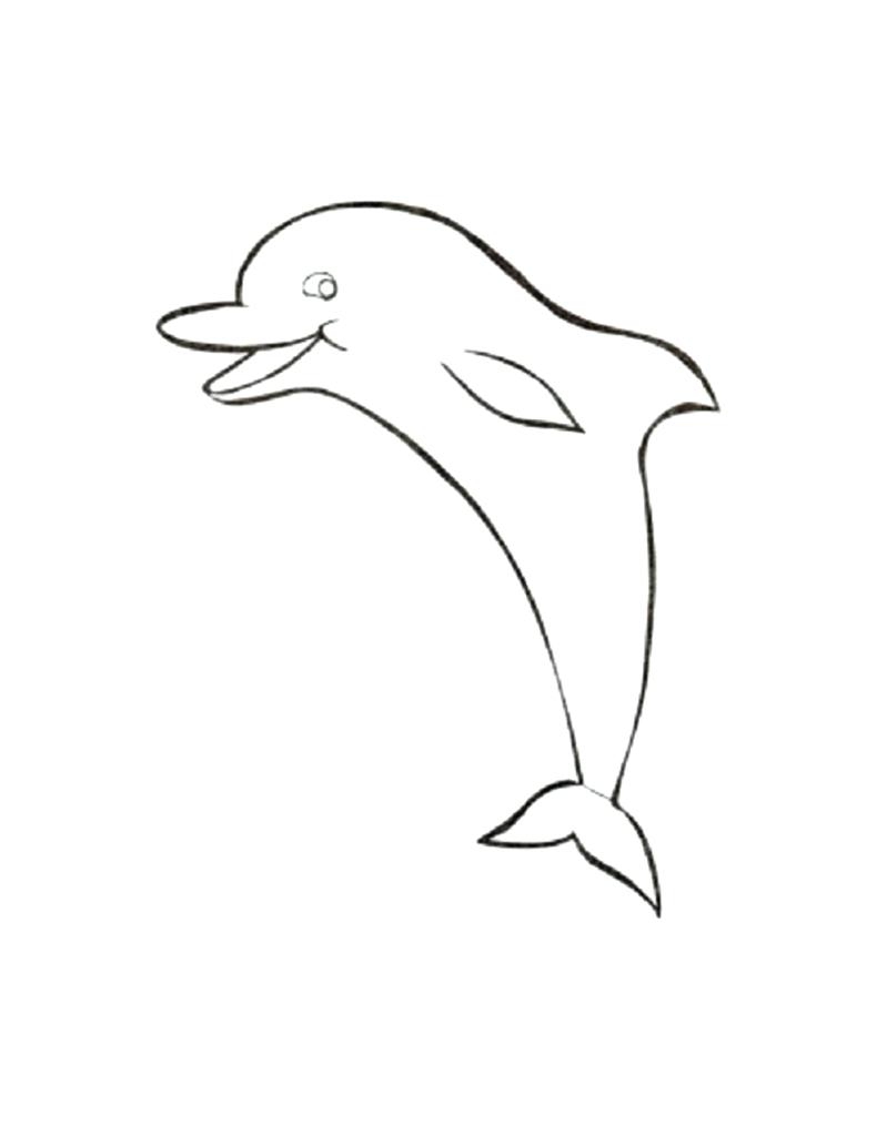 790x1024 Coloring Printable Dolphin Coloring Pages How To Draw A Baby