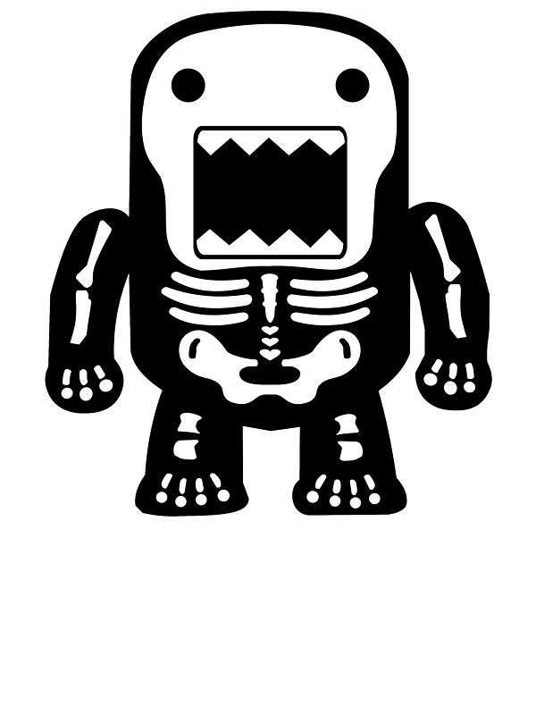 600x800 Skeleton Domo Stickers By Carshirts Redbubble