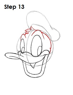 300x388 How To Draw Donald Duck