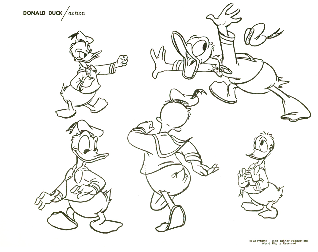 1036x820 Michael Sporn Animation Splog How To Draw Donald