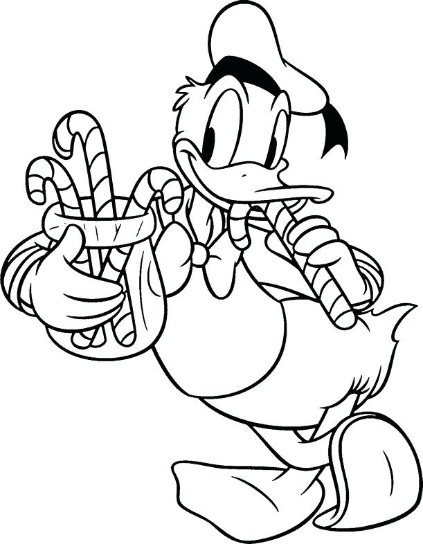 611x786 Simple Donald Duck Coloring Pages Kids Free Page O Halloween