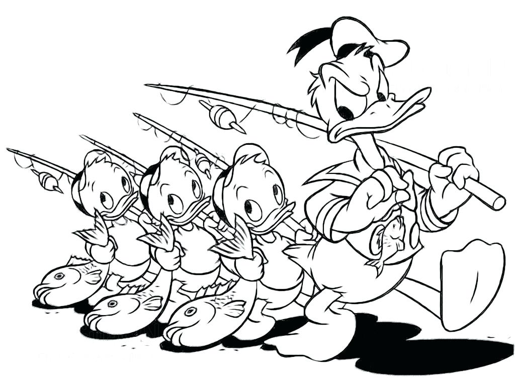 1024x768 Coloring Donald Duck Coloring Page