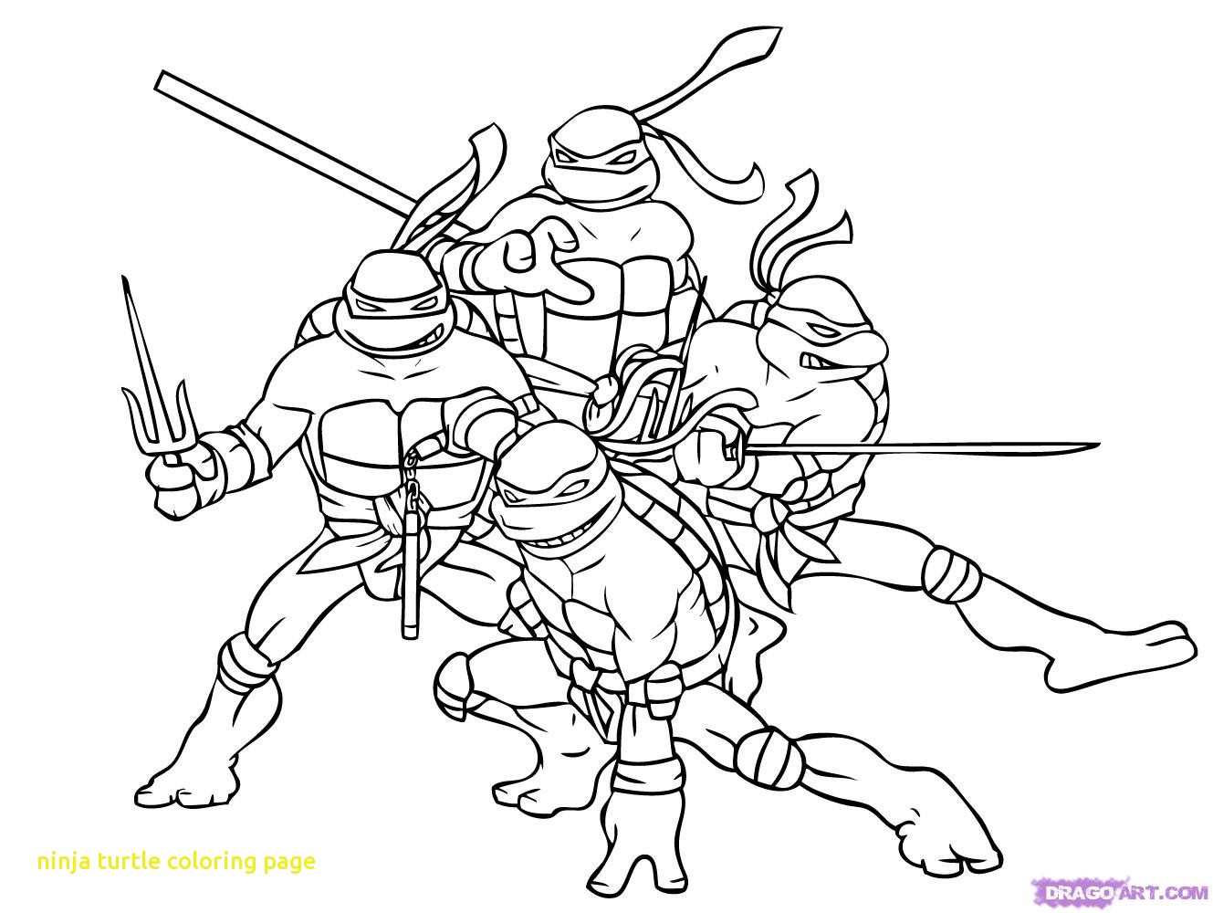 1329x1000 Ninja Turtle Coloring Page With Wonderful Ninja Turtles Donatello